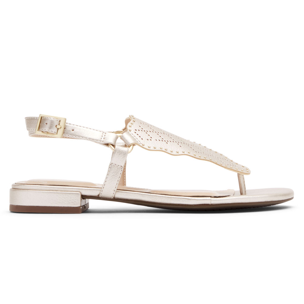 Rockport Thongs Dam Guld - Total Motion Zosia Perforated - ZUQMT2457